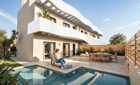 Bungalow - Obra nueva - Pilar de la Horadada - parques de Andromeda