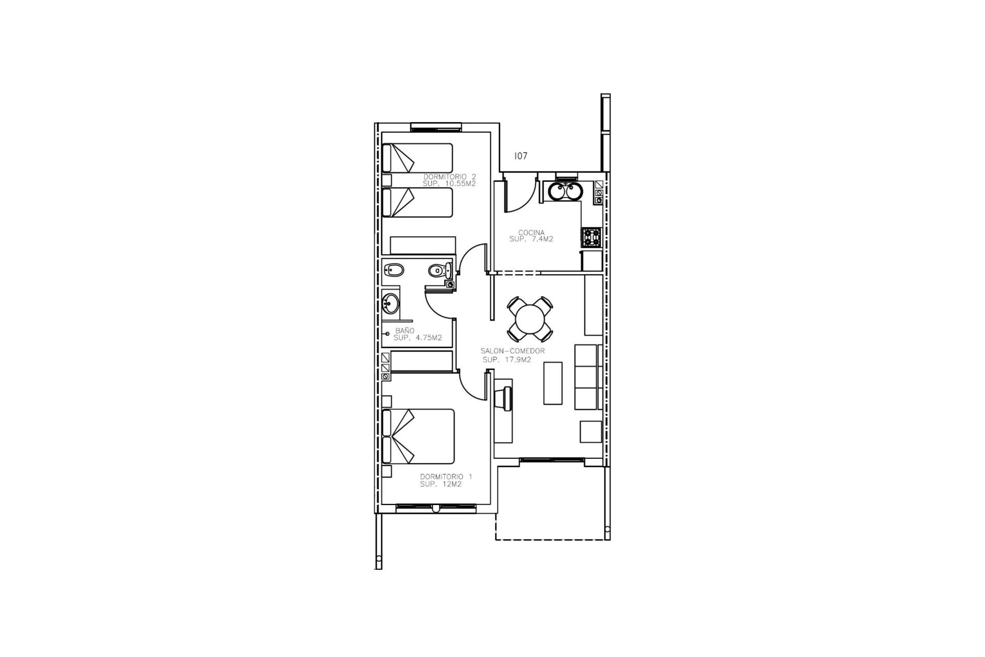 New Build - Apartment / flat - Aguilas - Collados