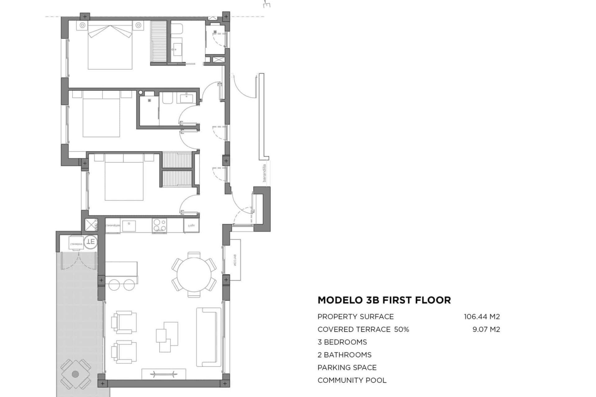 New Build - Apartment / flat - Los Alcazares - Parque Diana