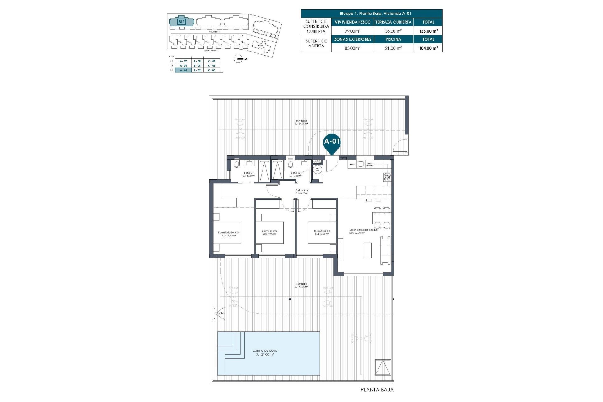New Build - Apartment / flat - Los Alcazares - Serena Golf