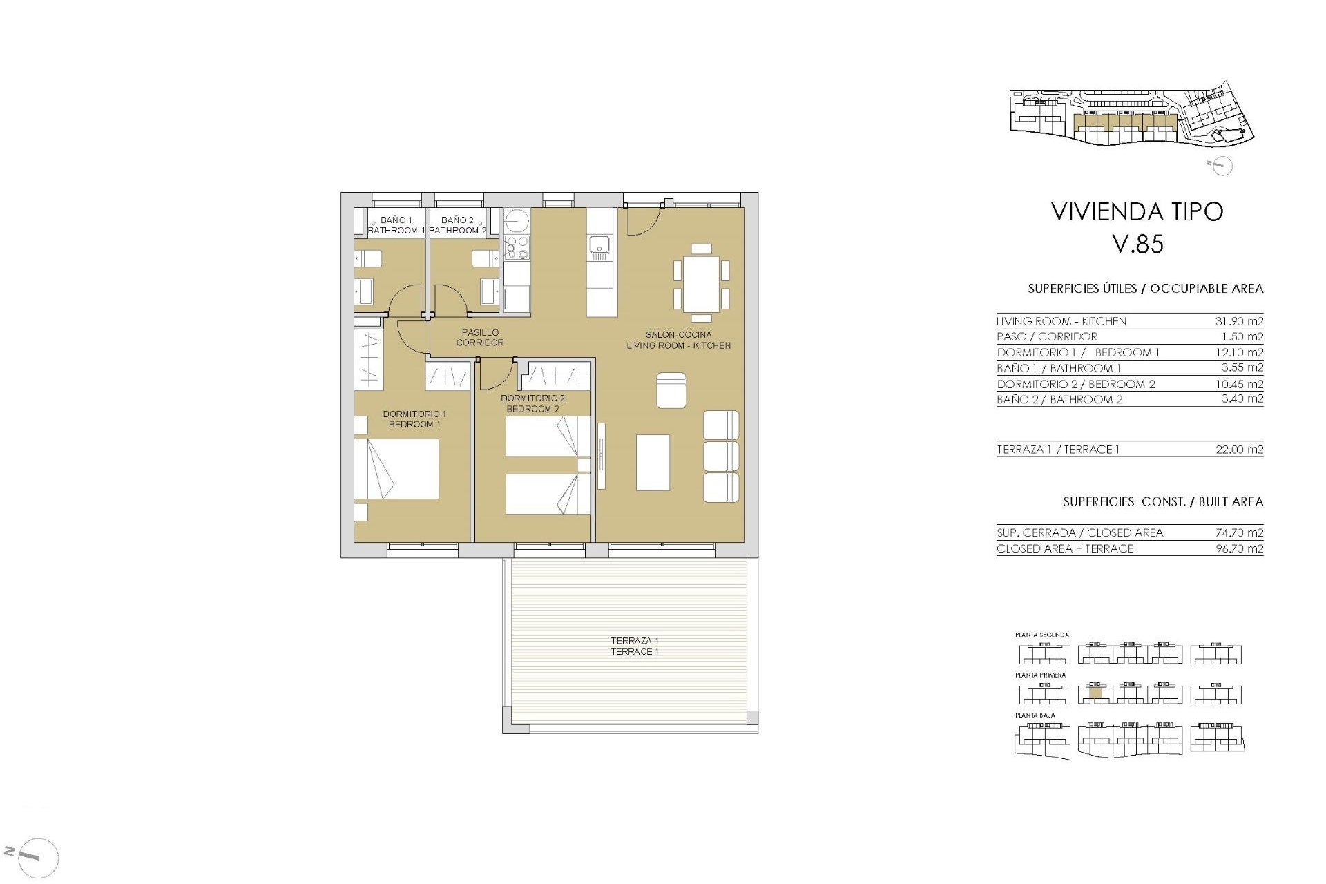 New Build - Apartment / flat - Pilar de la Horadada - Lo Romero Golf