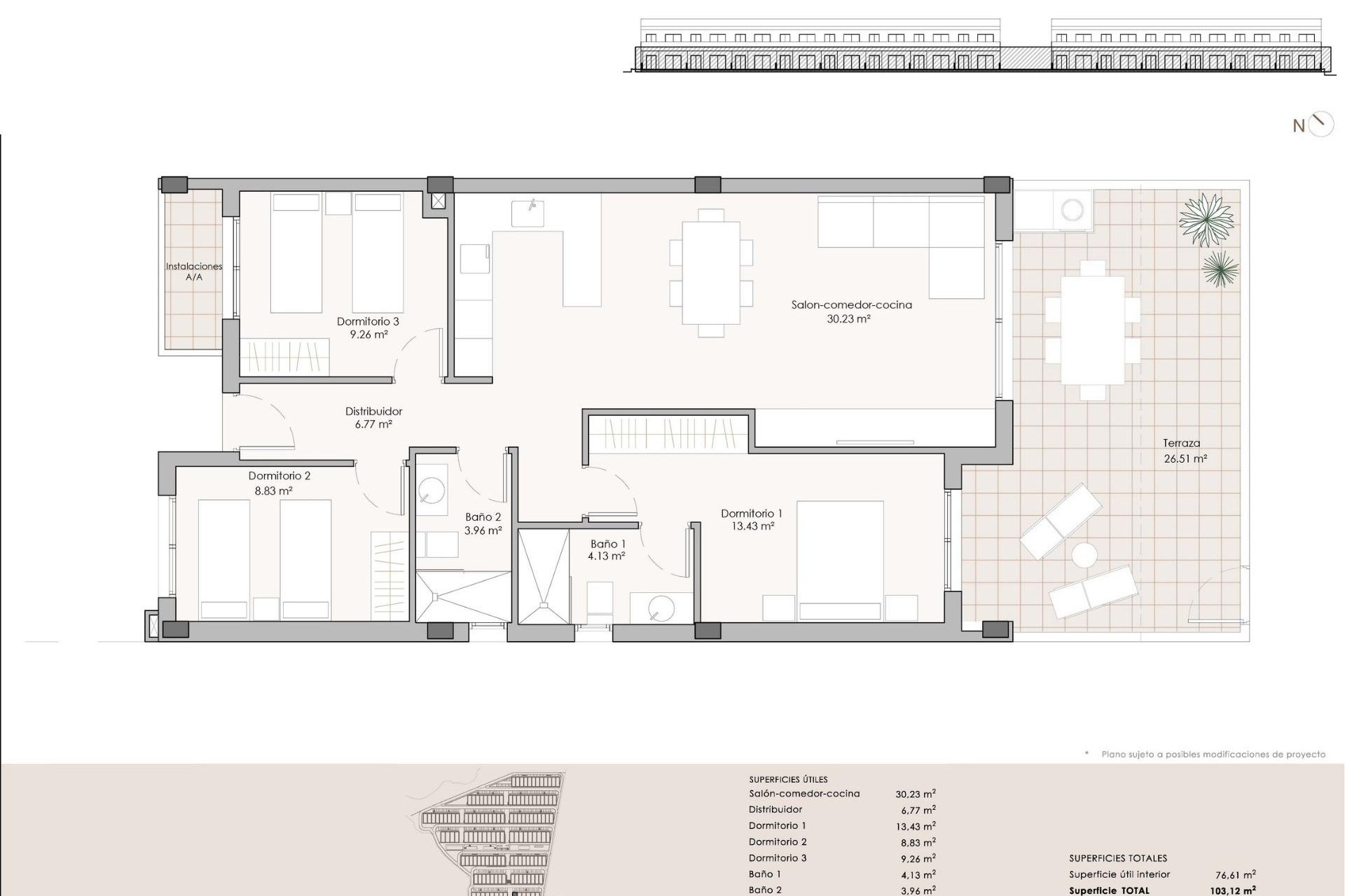 New Build - Apartment / flat - Pulpi - Aguilón Golf