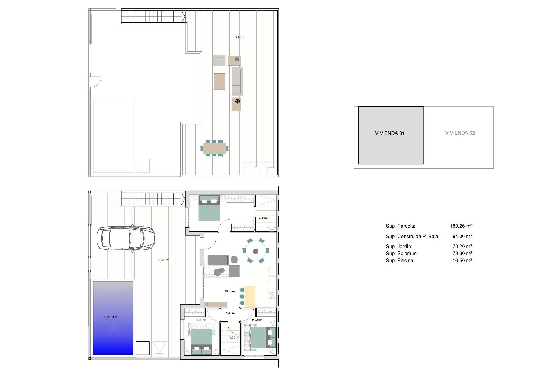 New Build - Quad - Torre Pacheco - pueblo