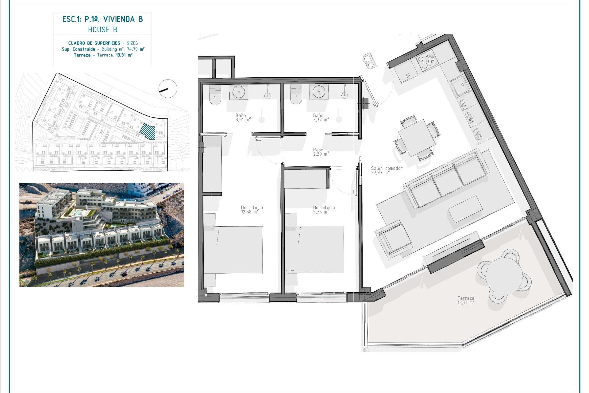 Nouvelle construction - Apartment - Aguilas - Playa del Hornillo