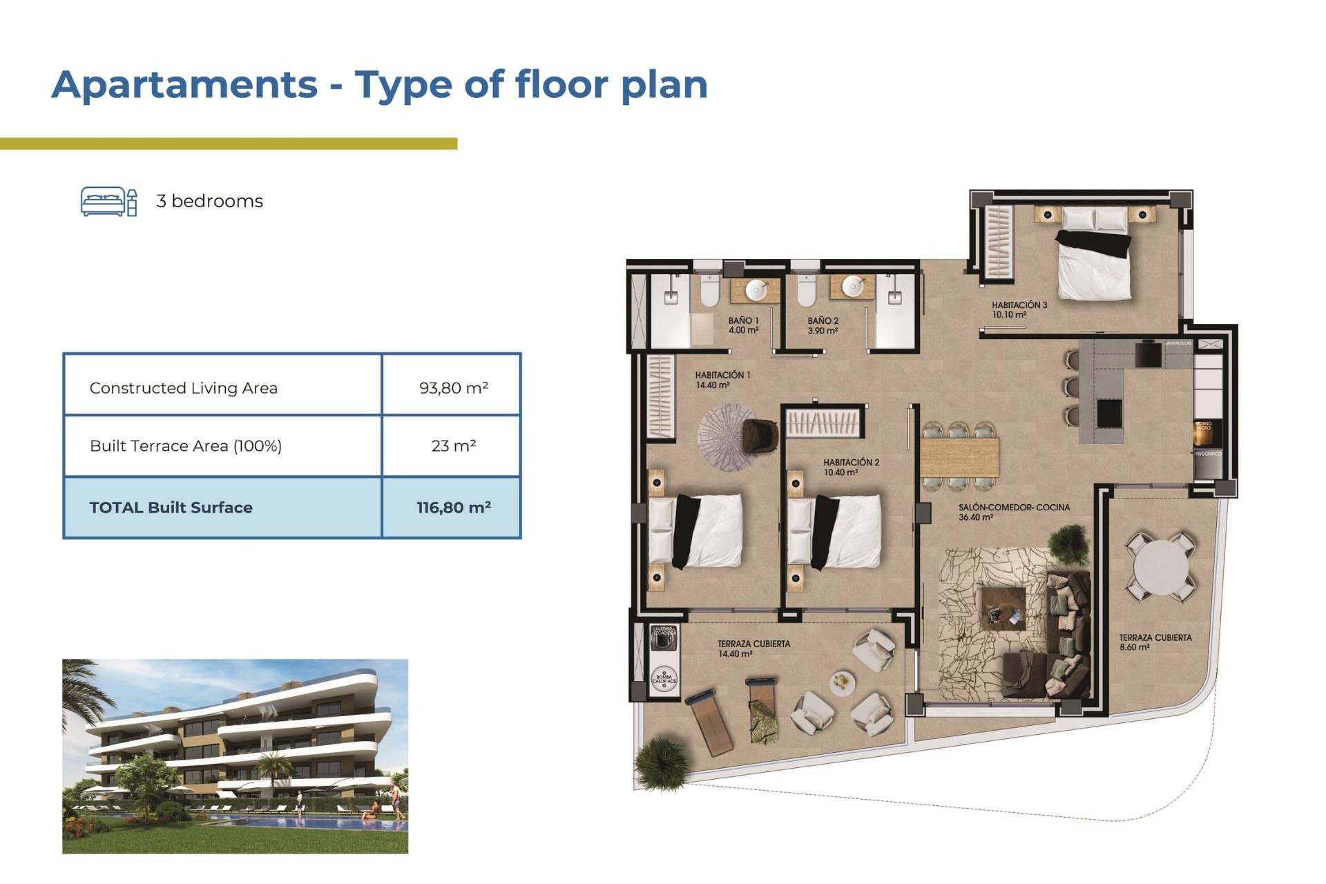 Nouvelle construction - Apartment - Orihuela Costa - La Ciñuelica