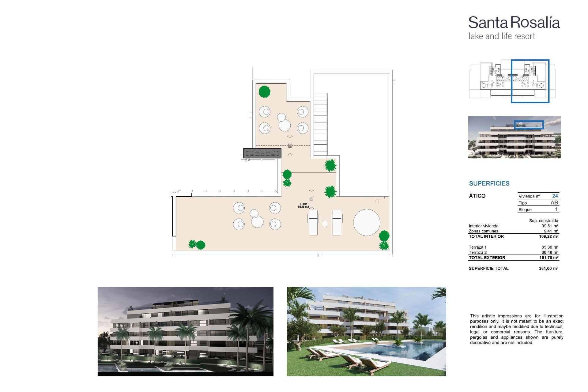 Nouvelle construction - Attique - Torre Pacheco - Santa Rosalia Lake And Life Resort