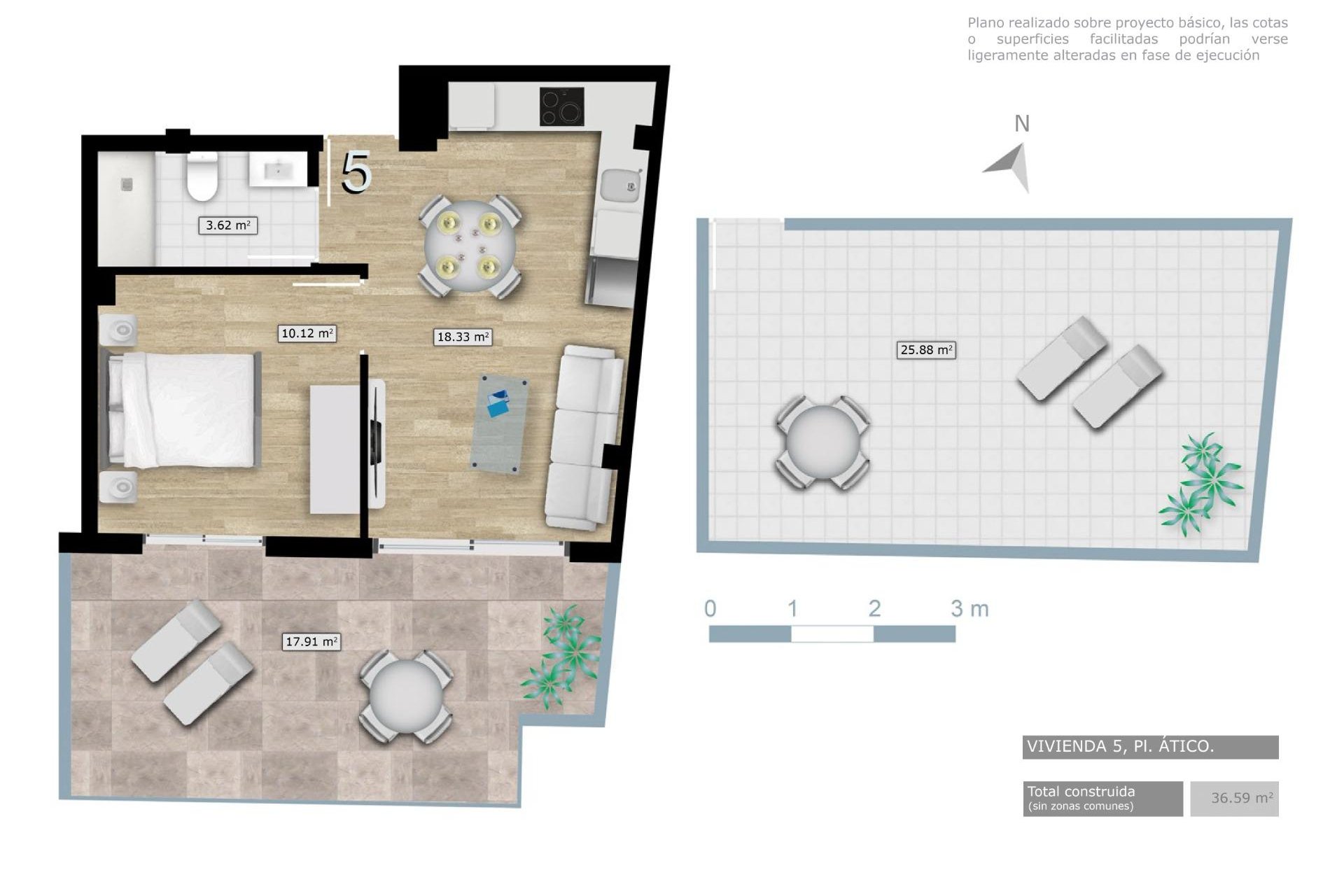 Nouvelle construction - Attique - Torrevieja - Centro
