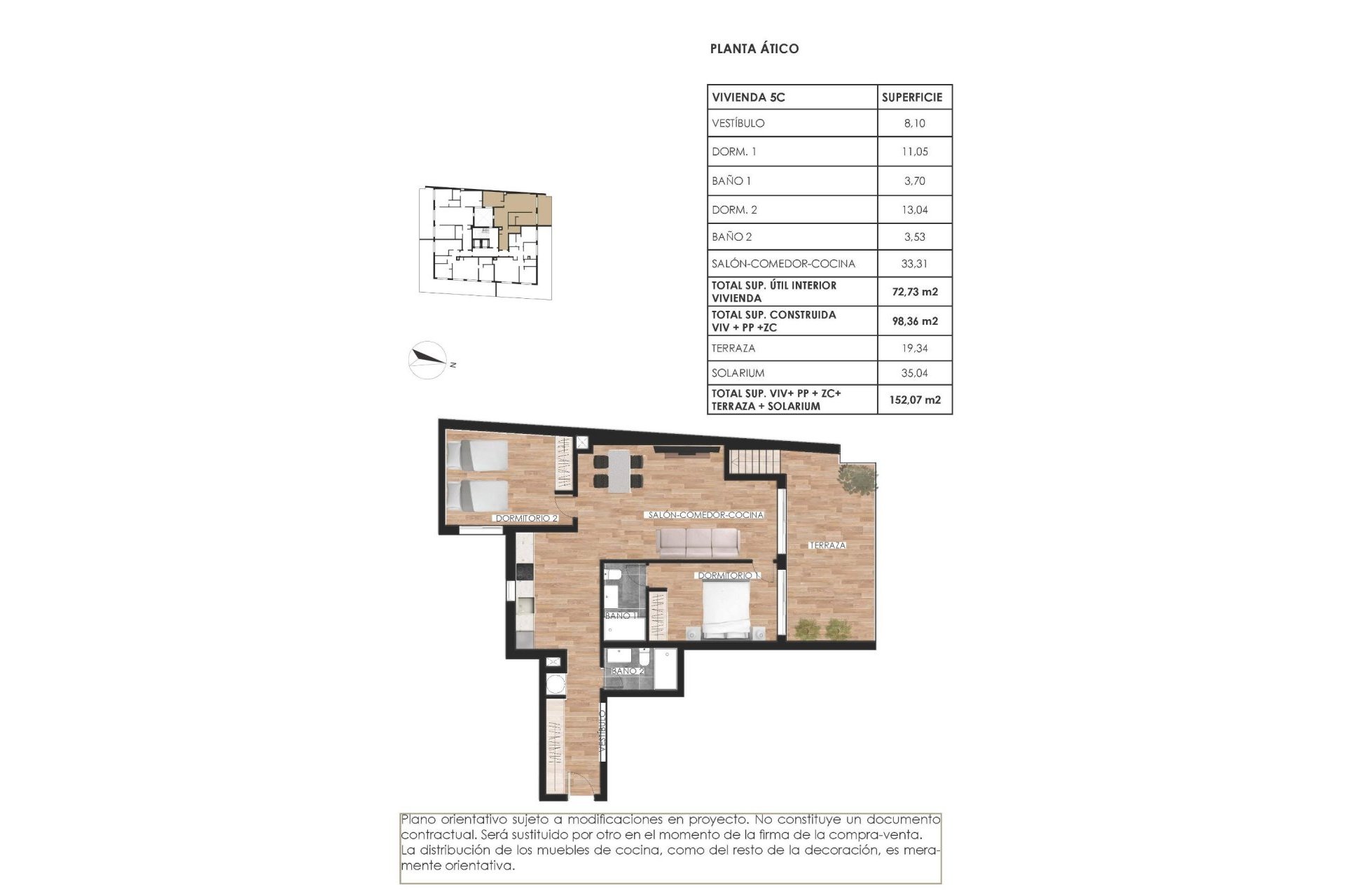 Nouvelle construction - Attique - Torrevieja - Parque de las Naciones