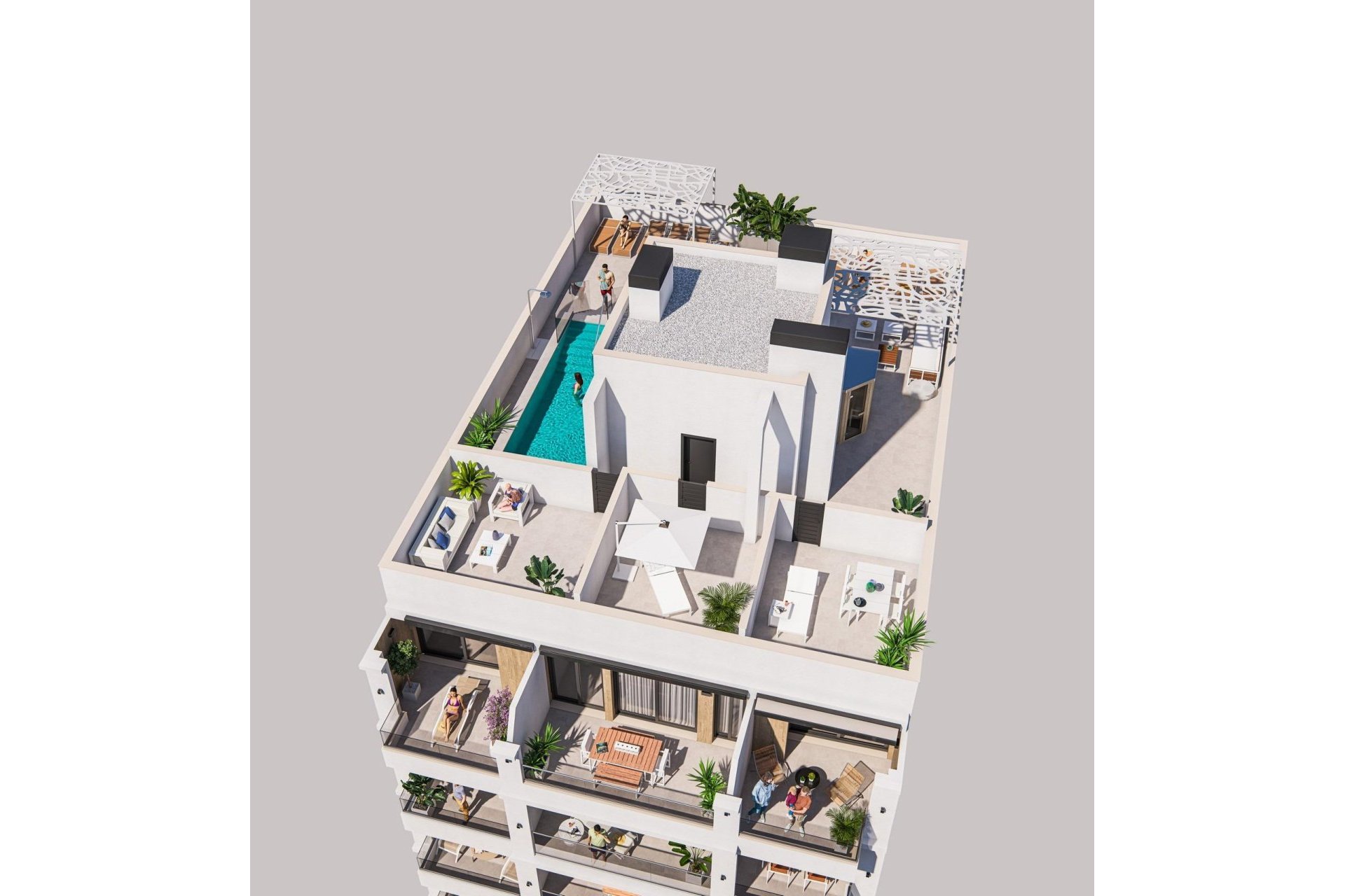Nouvelle construction - Attique - Torrevieja - Playa de El Cura