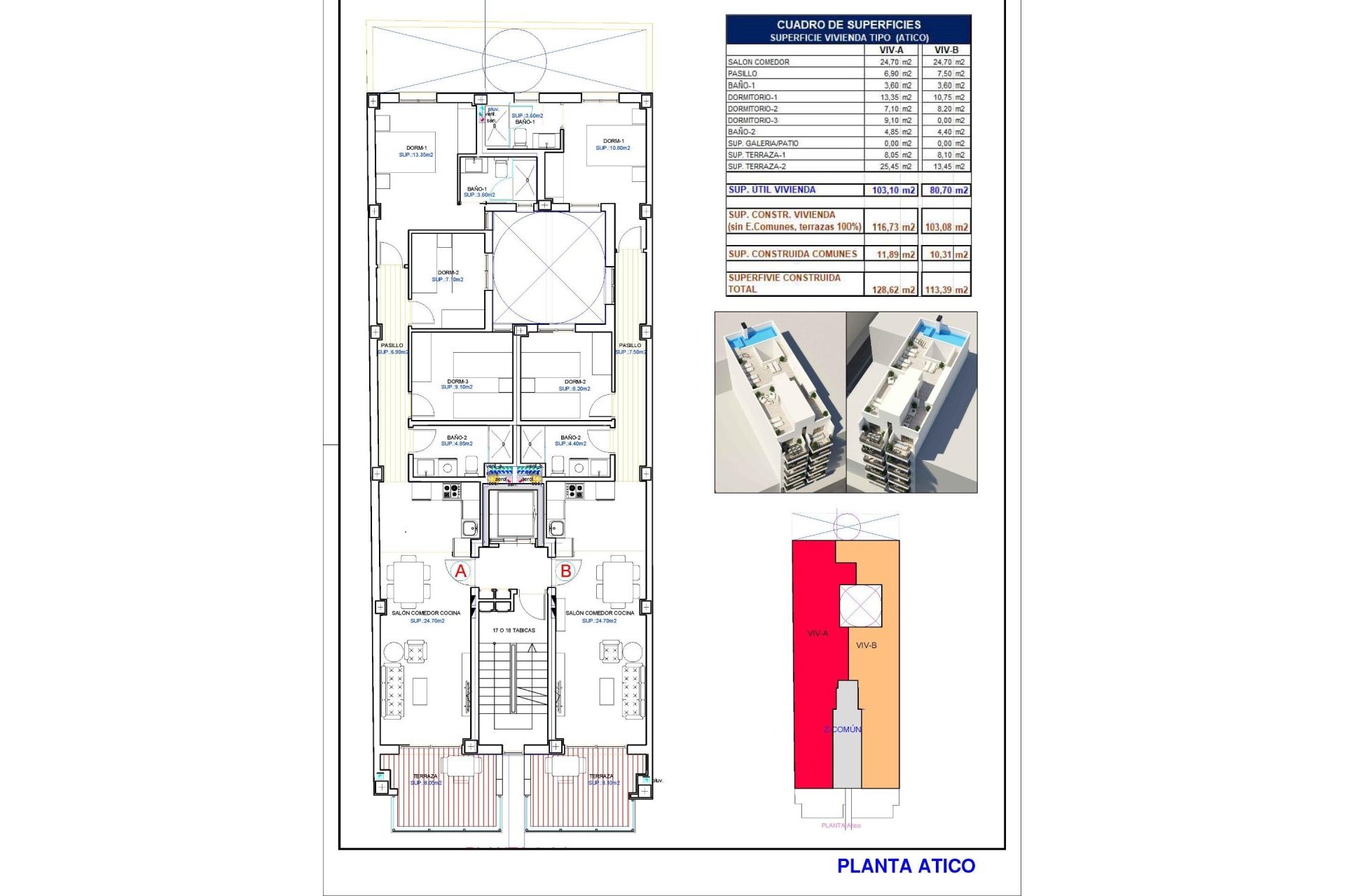 Nouvelle construction - Attique - Torrevieja - Playa de El Cura