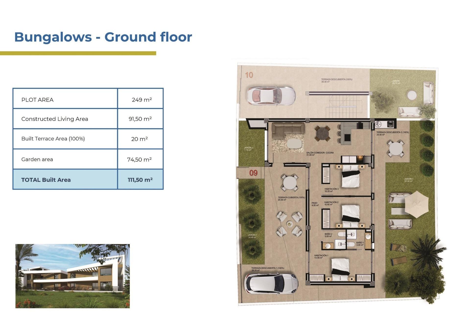 Nouvelle construction - Bungalow - Orihuela Costa - La Ciñuelica