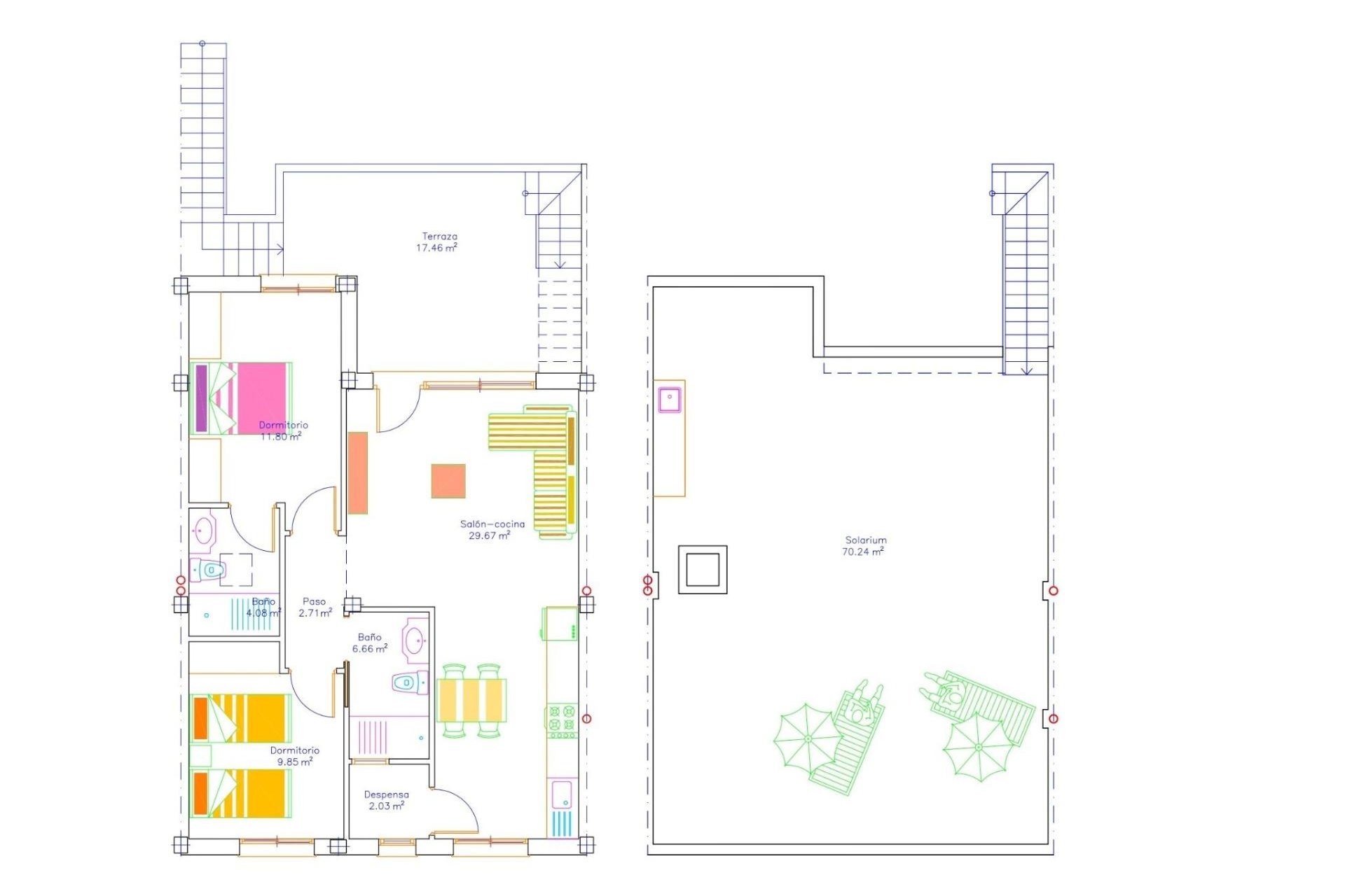 Nouvelle construction - Bungalow - San Javier - pueblo
