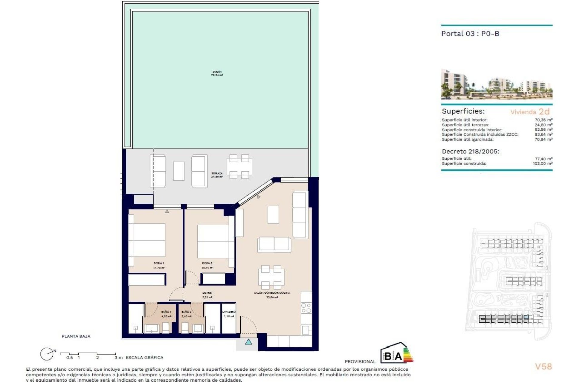Nouvelle construction - Ground floor apartment - Almerimar