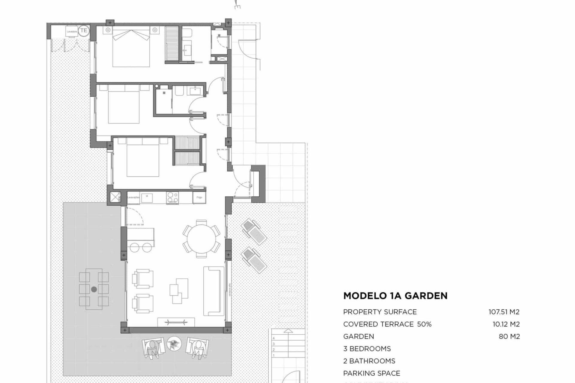 Nouvelle construction - Ground floor apartment - Los Alcazares - Parque Diana
