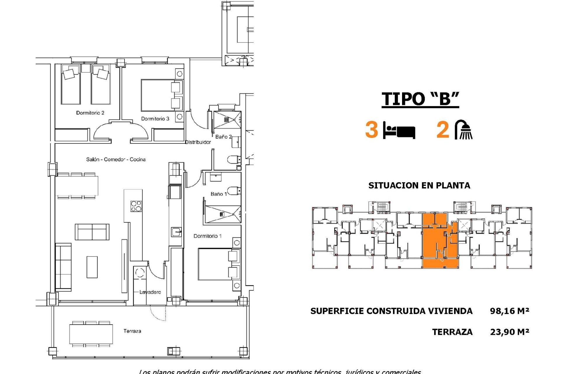 Obra nueva - Apartamento / piso - San Miguel de Salinas - Pueblo