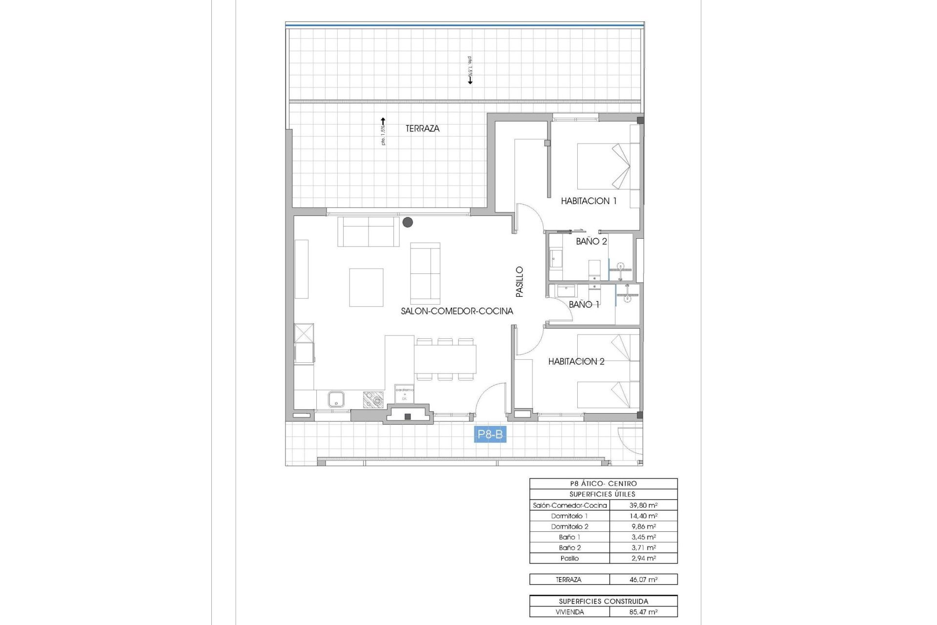 Obra nueva - Ático - Villajoyosa - Cala de Finestrat