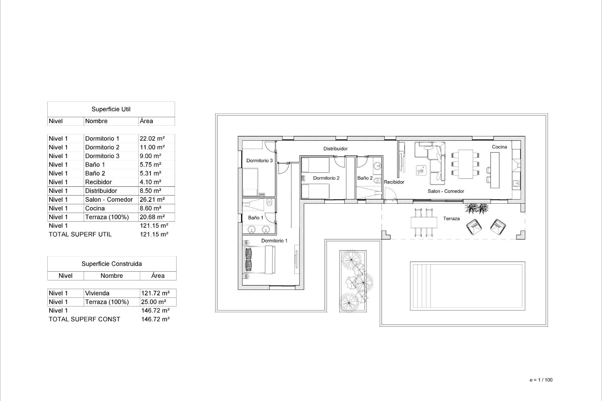 Obra nueva - Villa - Pinoso - Lel