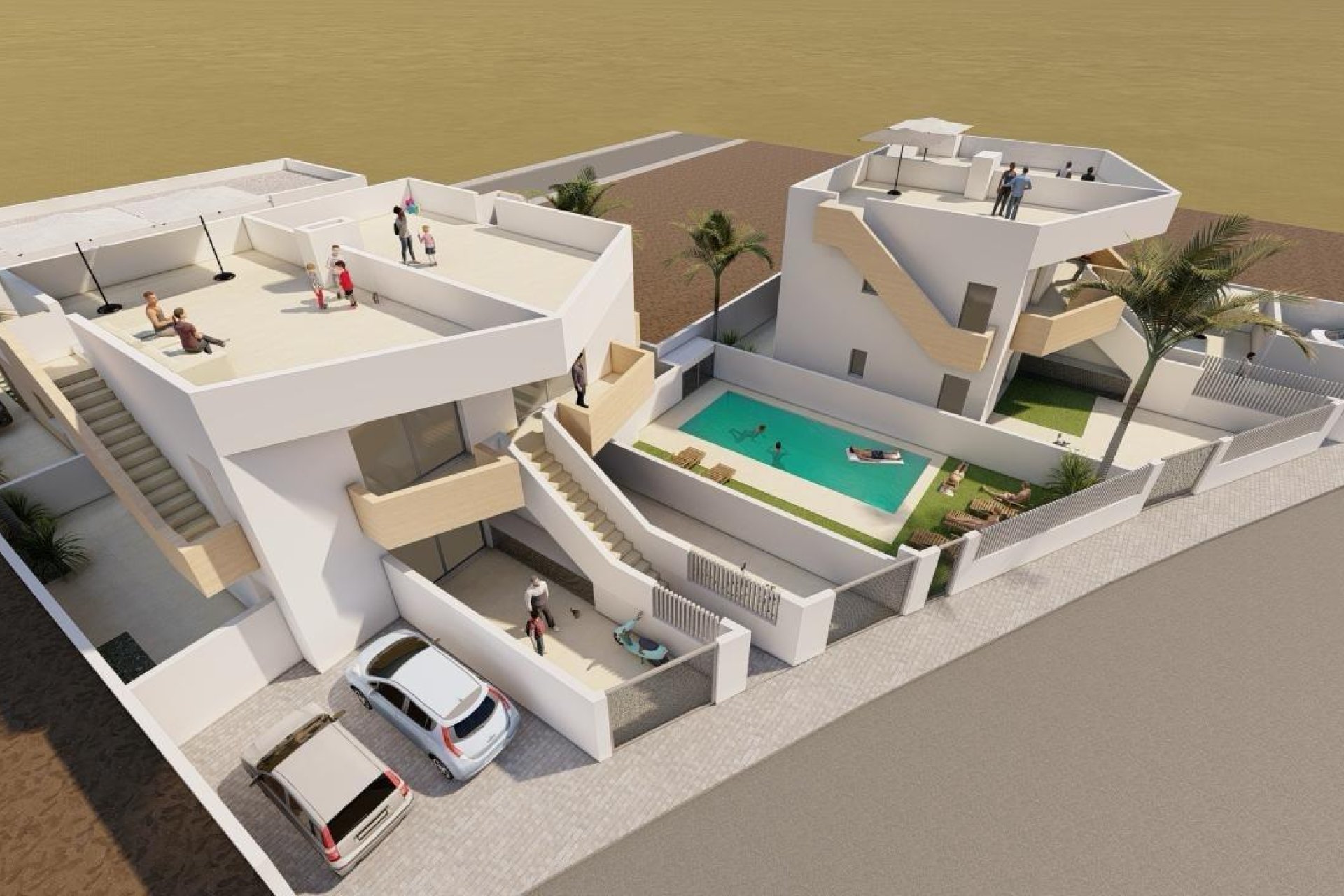 Obra nueva - Villa - Puerto de Mazarron - Mar De Plata