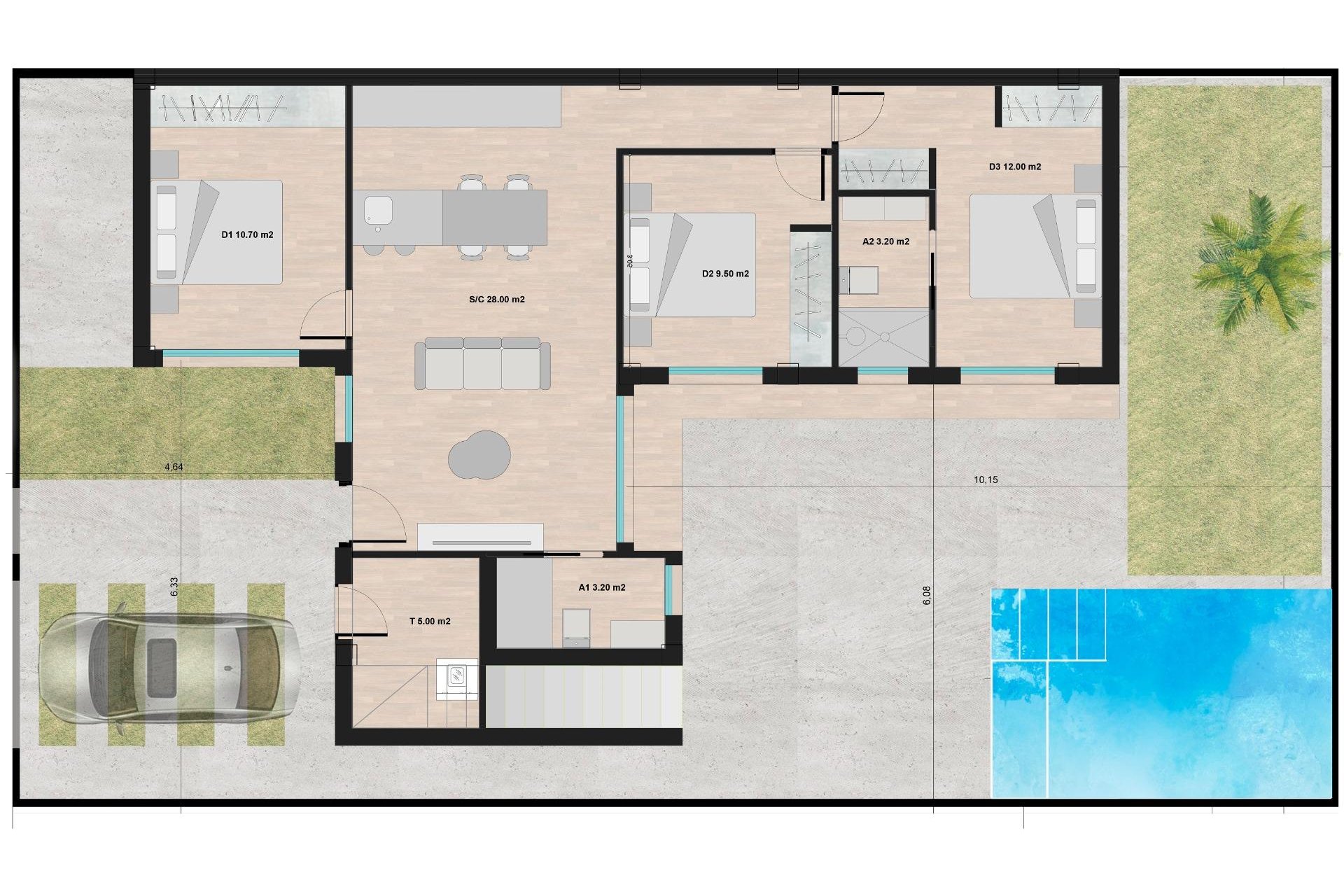 Obra nueva - Villa - Torre Pacheco - Roldán