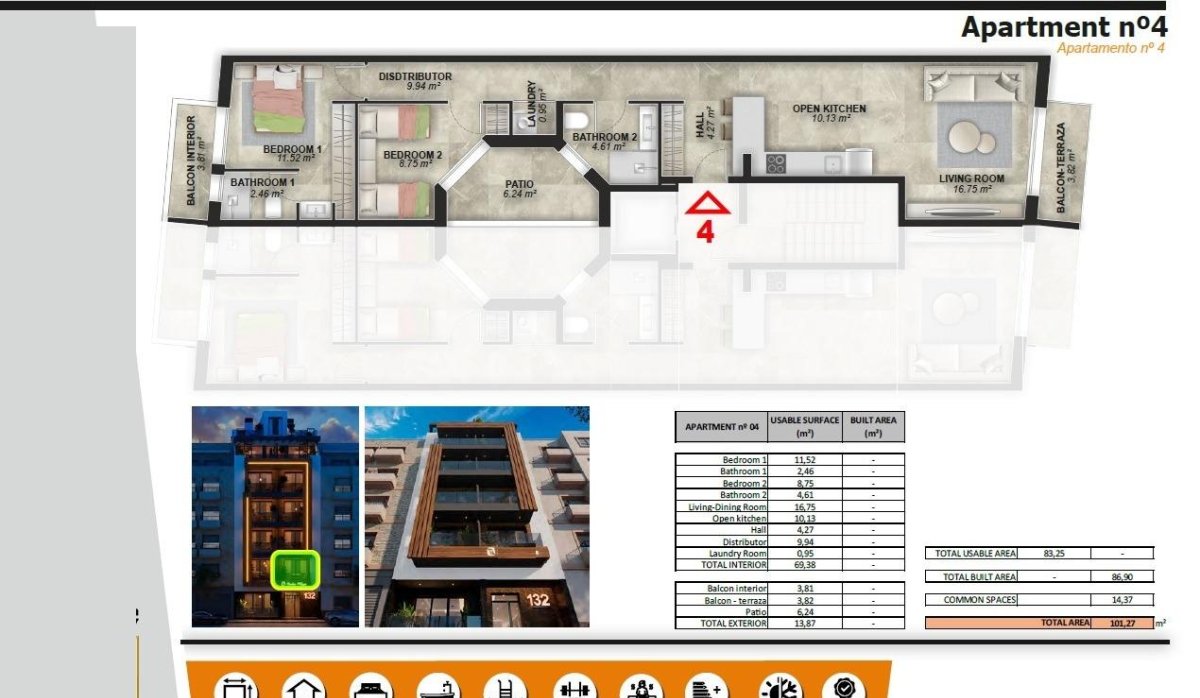 Nouvelle construction - Appartement - Torrevieja - Playa de El Cura