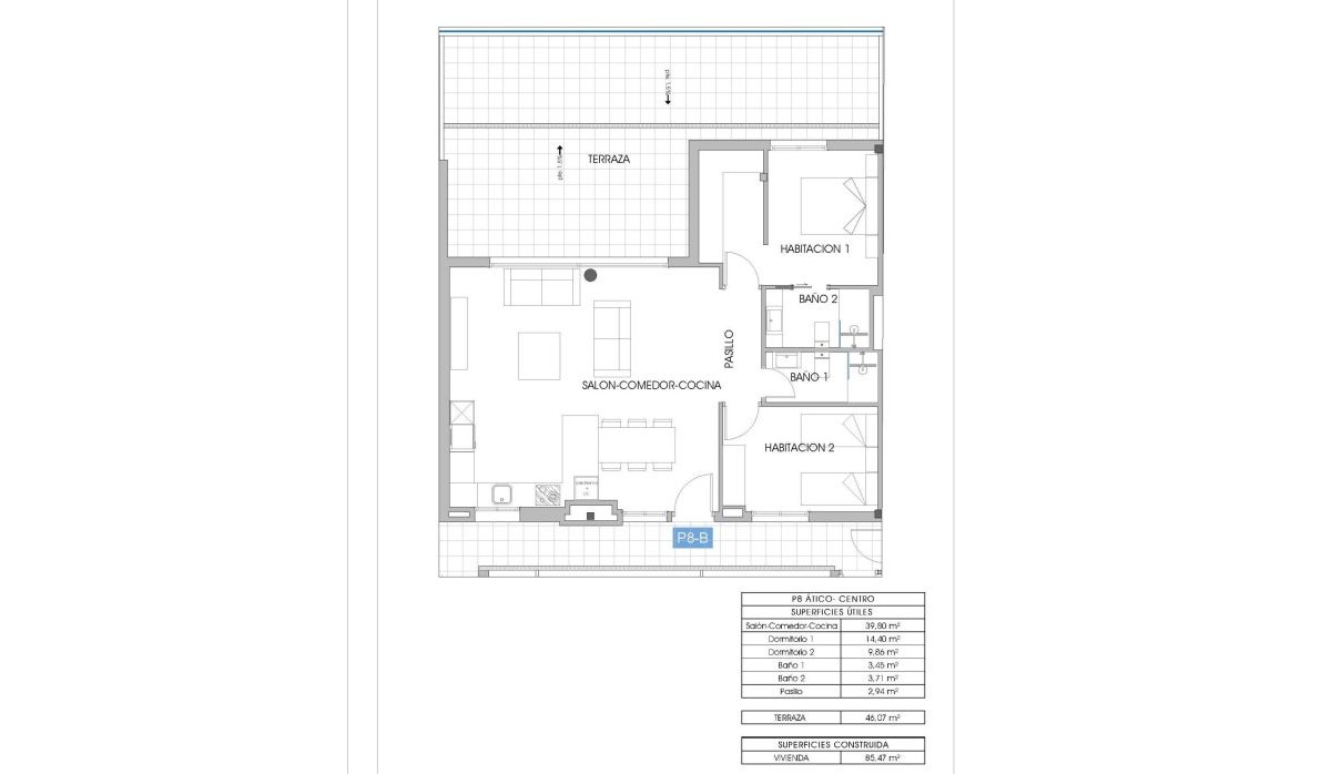 Nouvelle construction - Attique - Villajoyosa - Cala de Finestrat