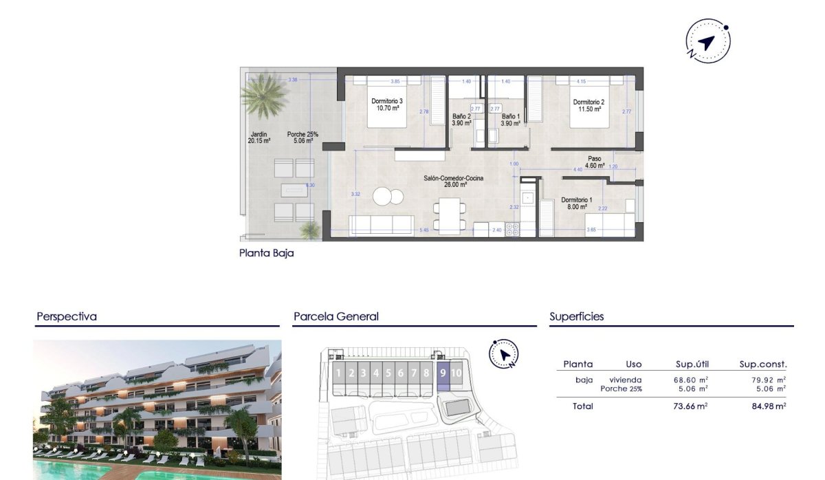 Nouvelle construction - Appartement - San Javier - Santiago De La Ribera