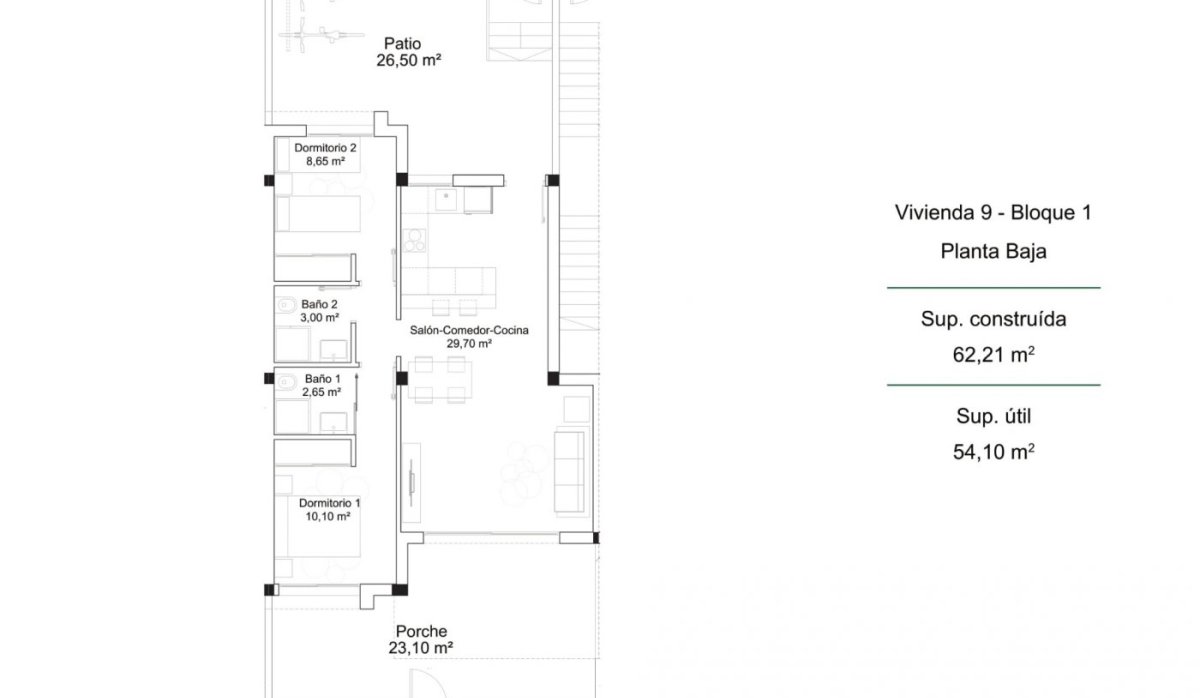 Nouvelle construction - Bungalow - Orihuela Costa - PAU 26