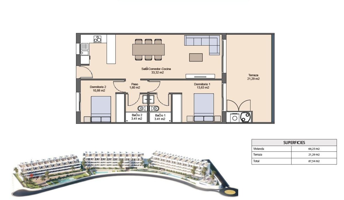 New Build - Apartment / flat - Finestrat - Balcón De Finestrat