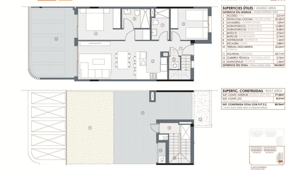 Nouvelle construction - Attique - Torrevieja - La Hoya