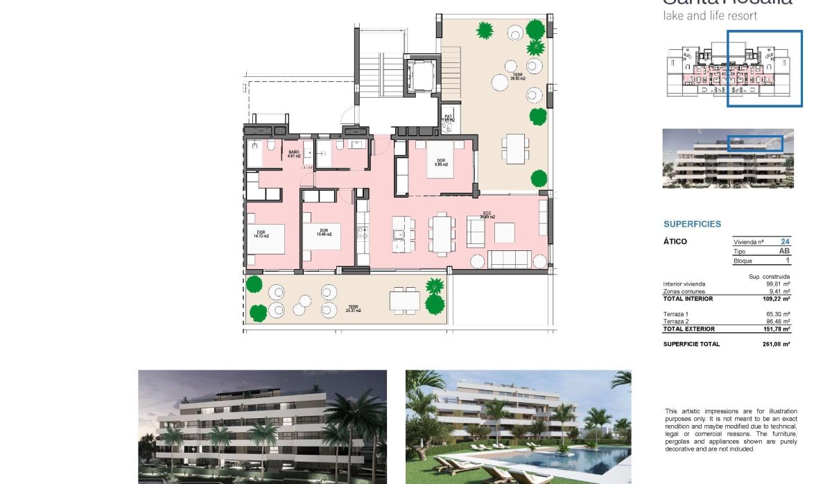 Nouvelle construction - Attique - Torre Pacheco - Santa Rosalia Lake And Life Resort