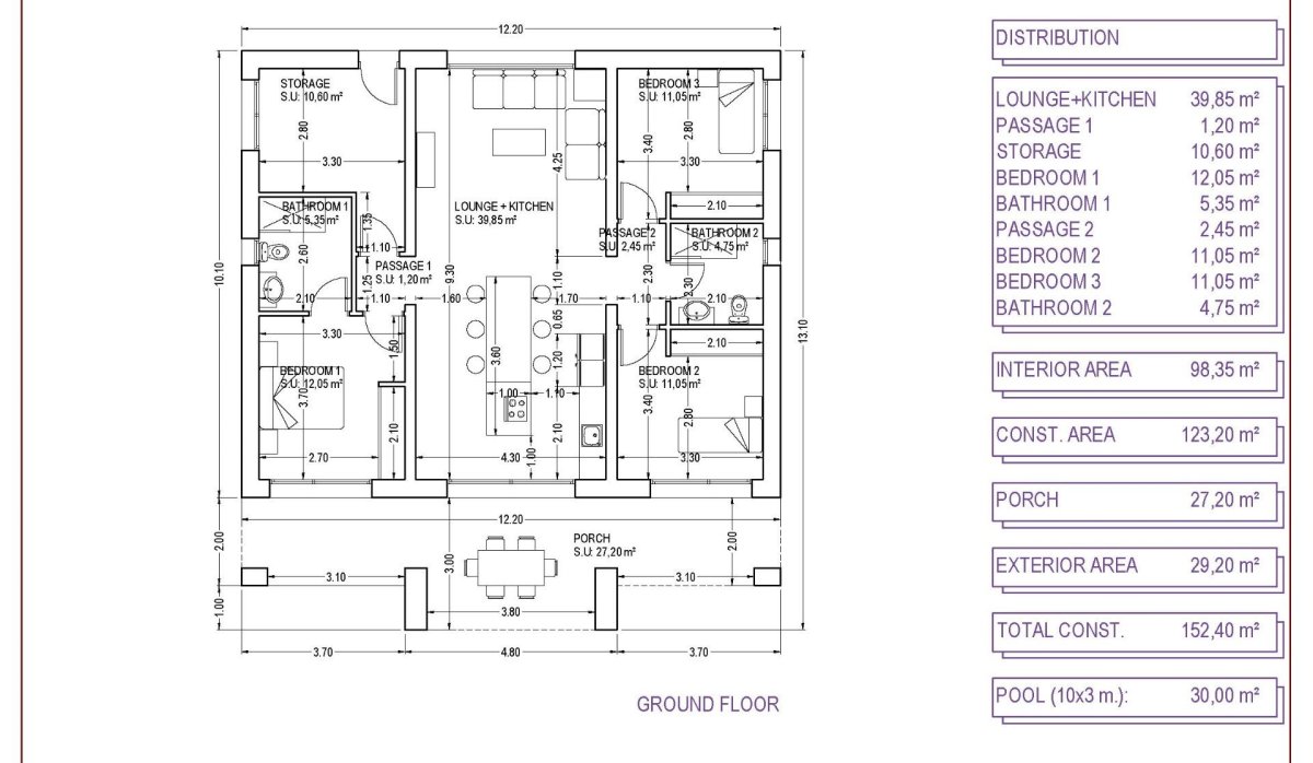 Nouvelle construction - Villa - Pinoso - Campo