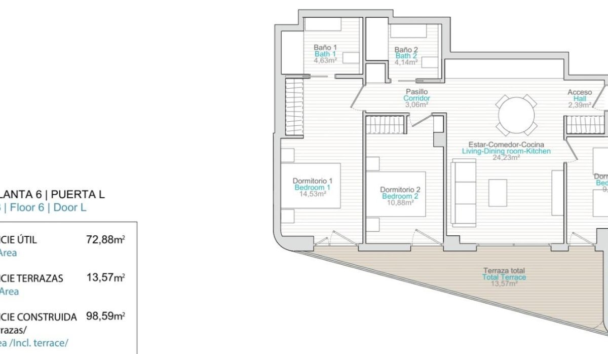 Nouvelle construction - Appartement - Villajoyosa - La Tellerola