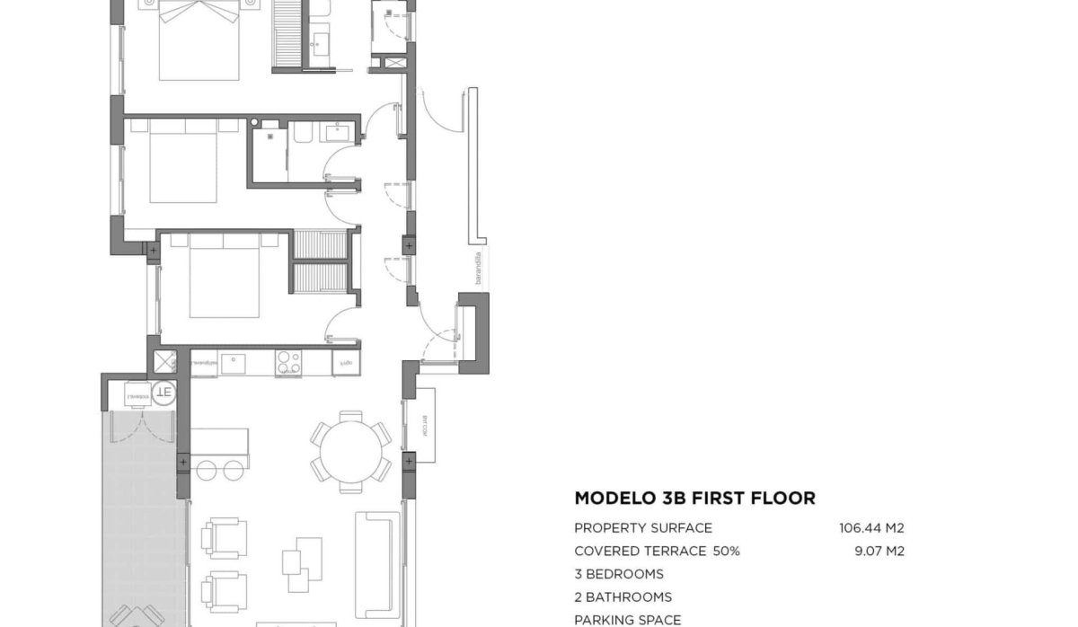 Nouvelle construction - Appartement - Los Alcazares - Parque Diana