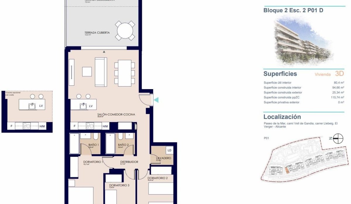 Nouvelle construction - Appartement - Denia - Playa de La Almadraba