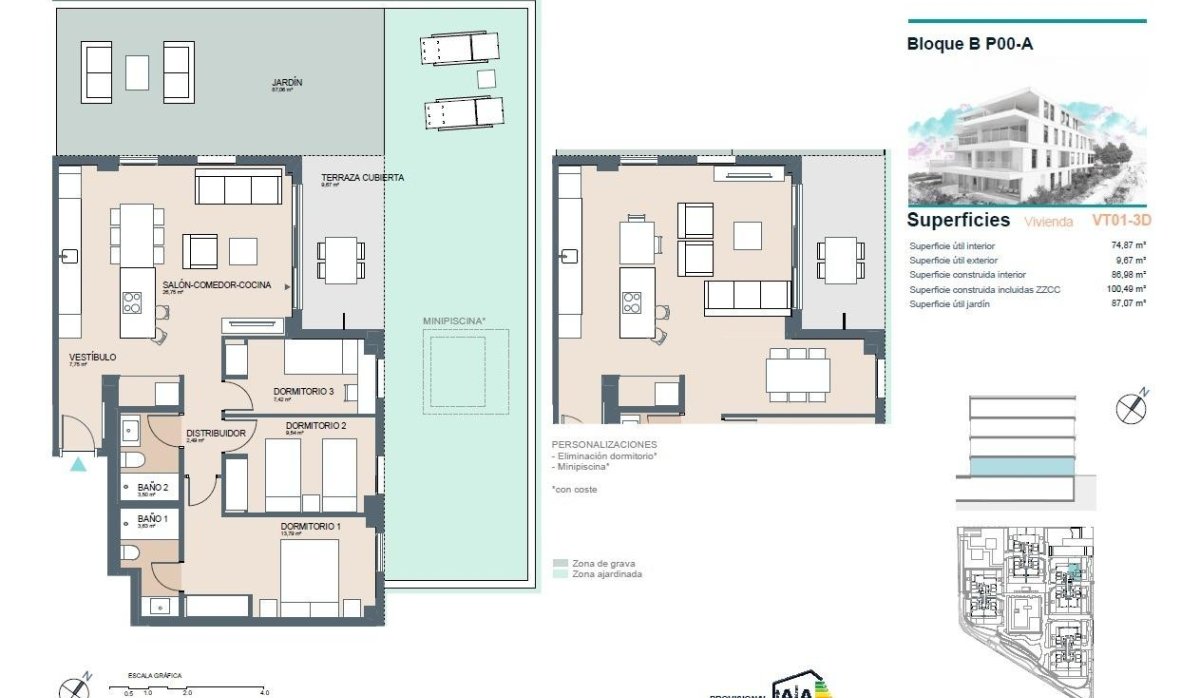 Nouvelle construction - Ground floor apartment - Benicassim - Almadraba