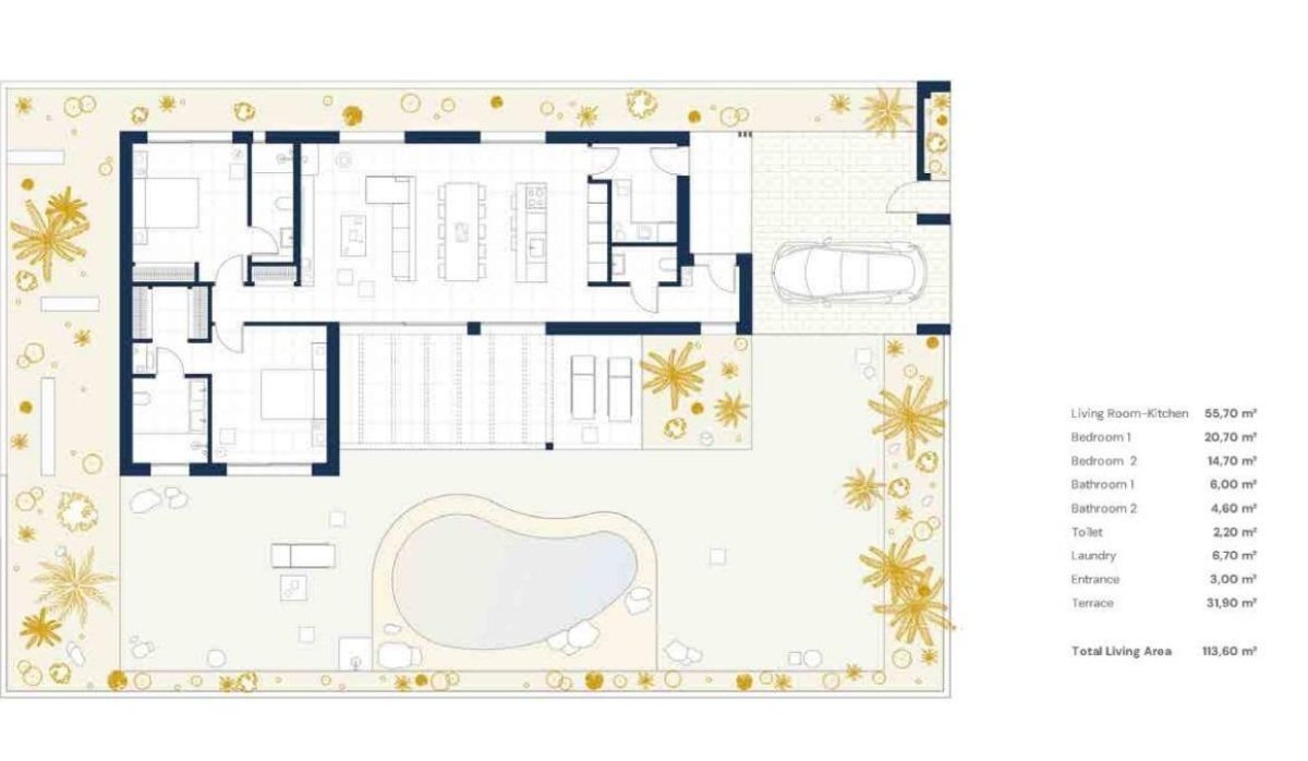 Nouvelle construction - Villa - Baños y Mendigo - Altaona Golf