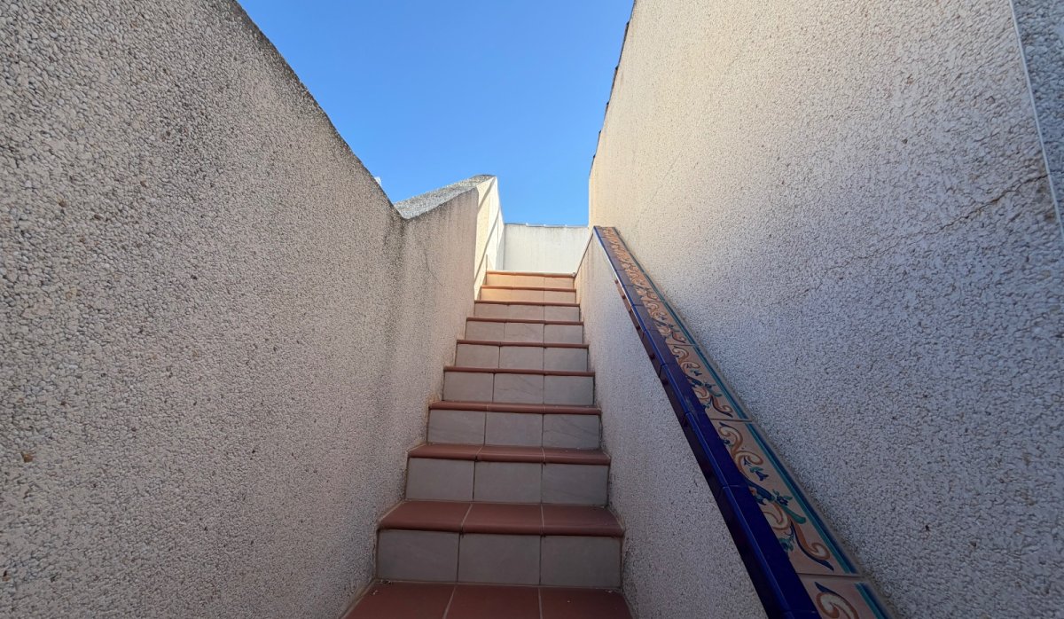 Escalier menant au solarium
