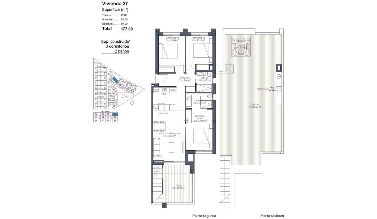 Nouvelle construction - Attique - Los Alcazares - Serena Golf