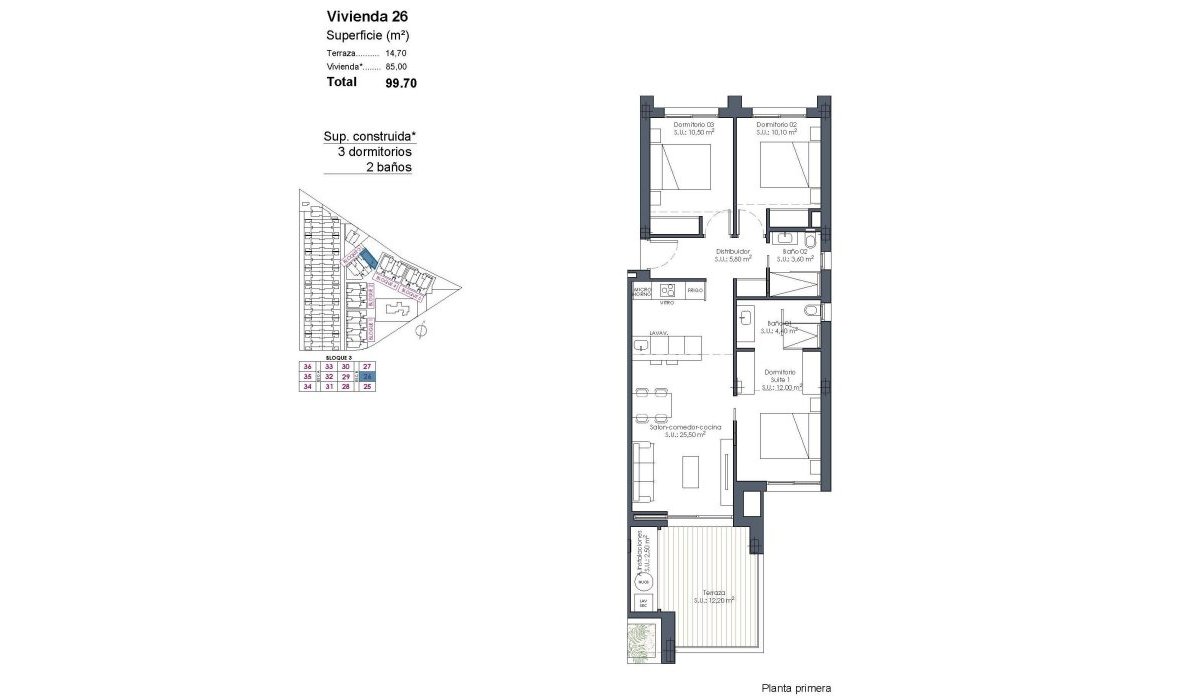 Nouvelle construction - Appartement - Los Alcazares - Serena Golf