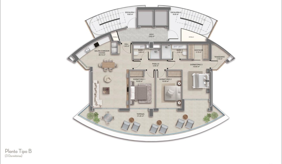 Nouvelle construction - Appartement - Calpe - Playa Cantal Roig