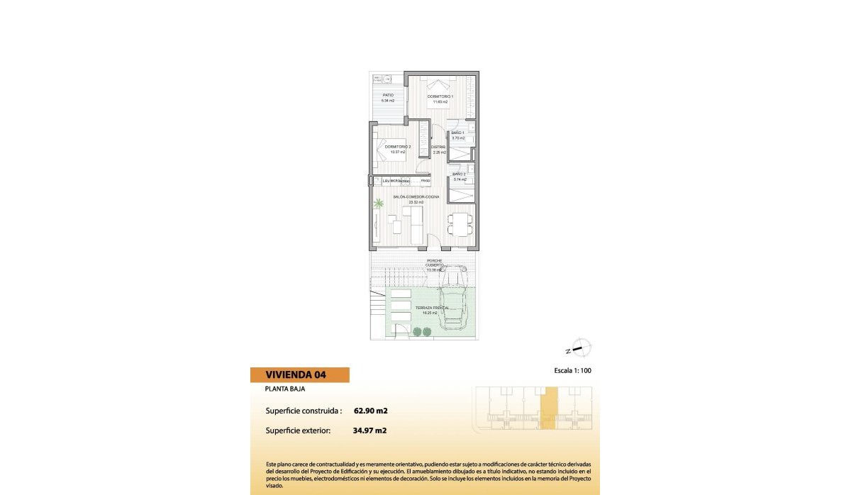 Nouvelle construction - Bungalow - San Pedro del Pinatar - El Salero