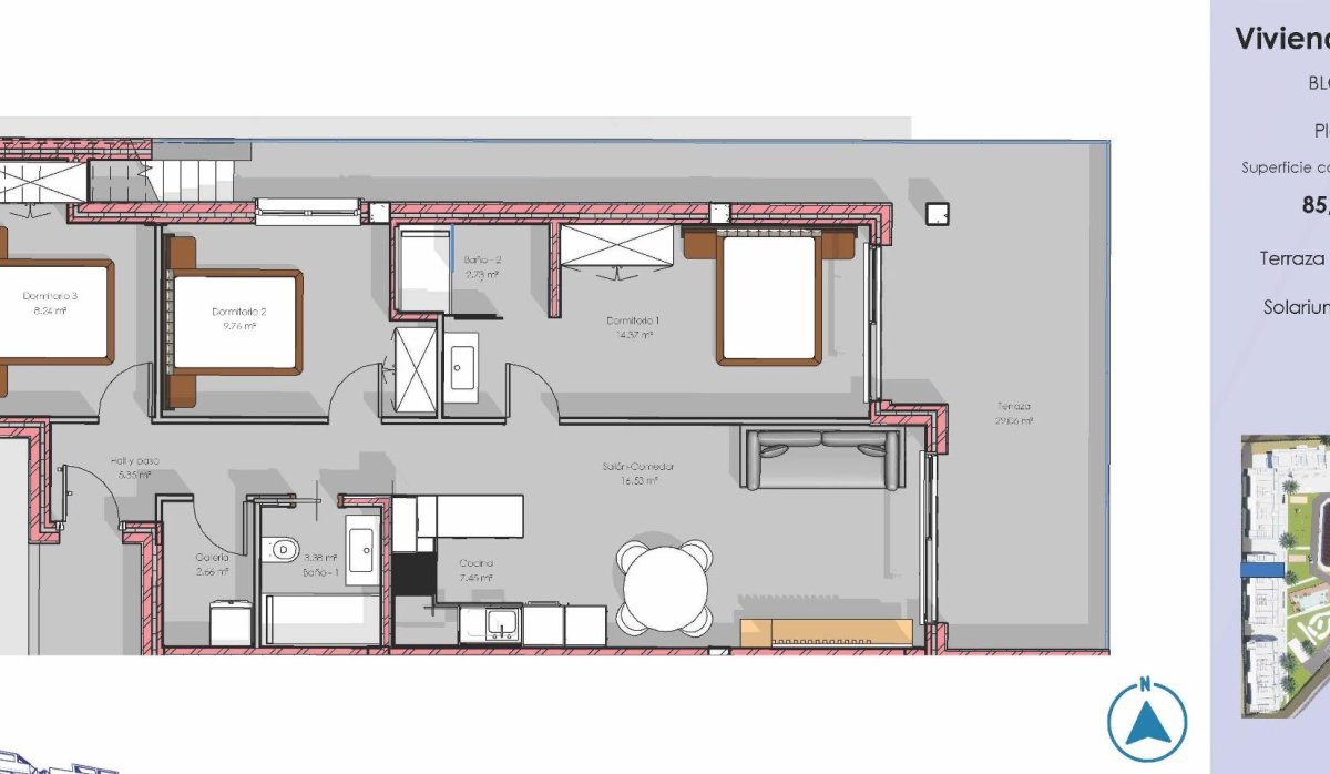 Nouvelle construction - Attique - Guardamar del Segura - El Raso