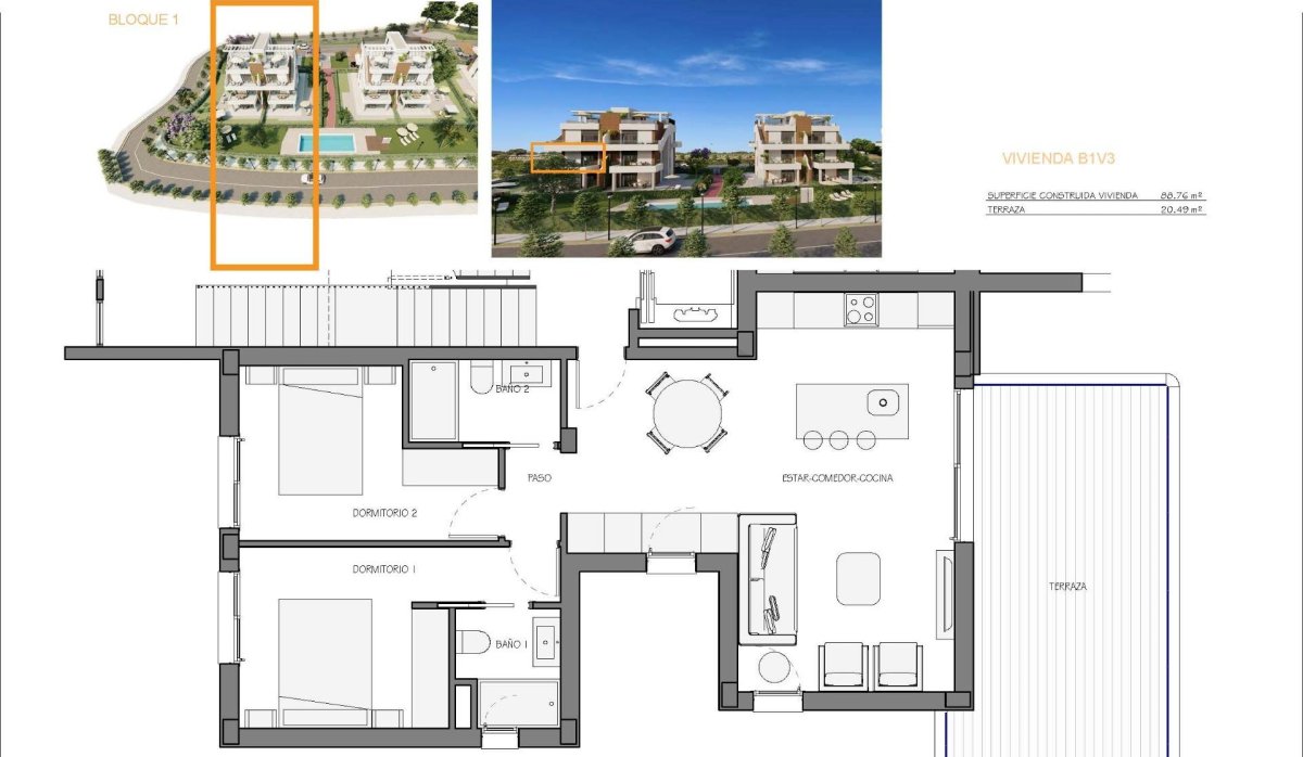 Nouvelle construction - Appartement - Fuente Álamo - Hacienda del Alamo