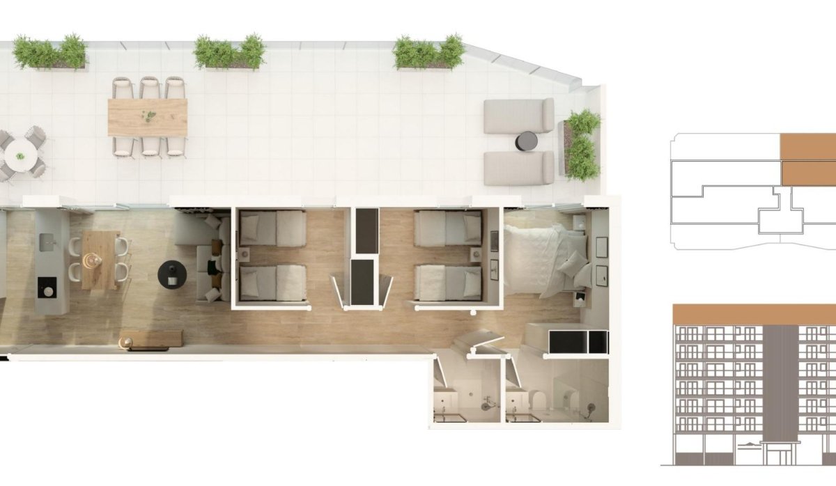 Nouvelle construction - Attique - Moncofa - Playa de Moncofa