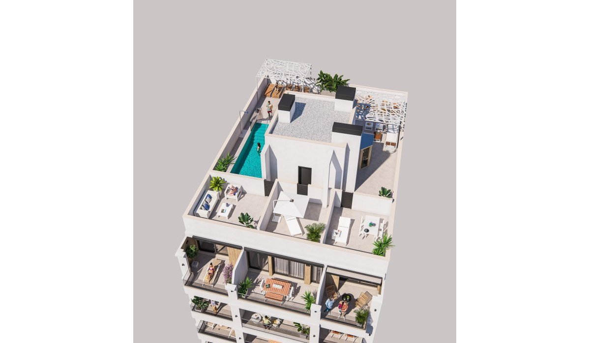 Nouvelle construction - Attique - Torrevieja - Playa de El Cura