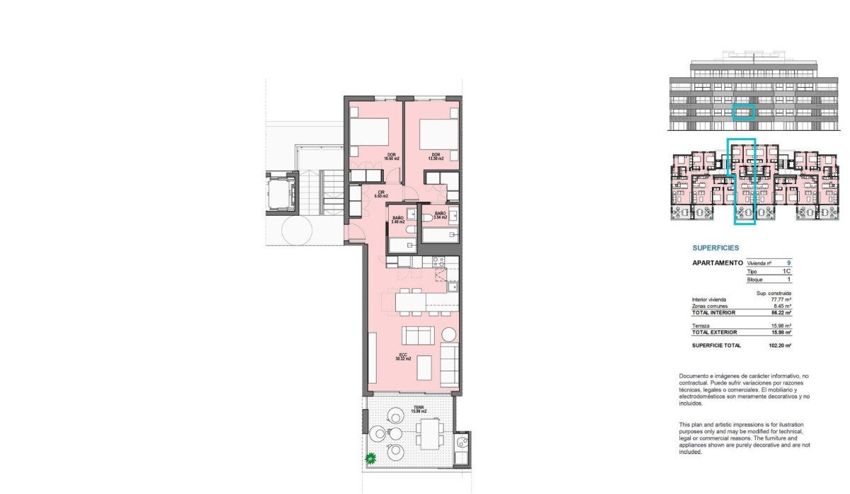 Nouvelle construction - Appartement - Torre Pacheco - Santa Rosalia Lake And Life Resort