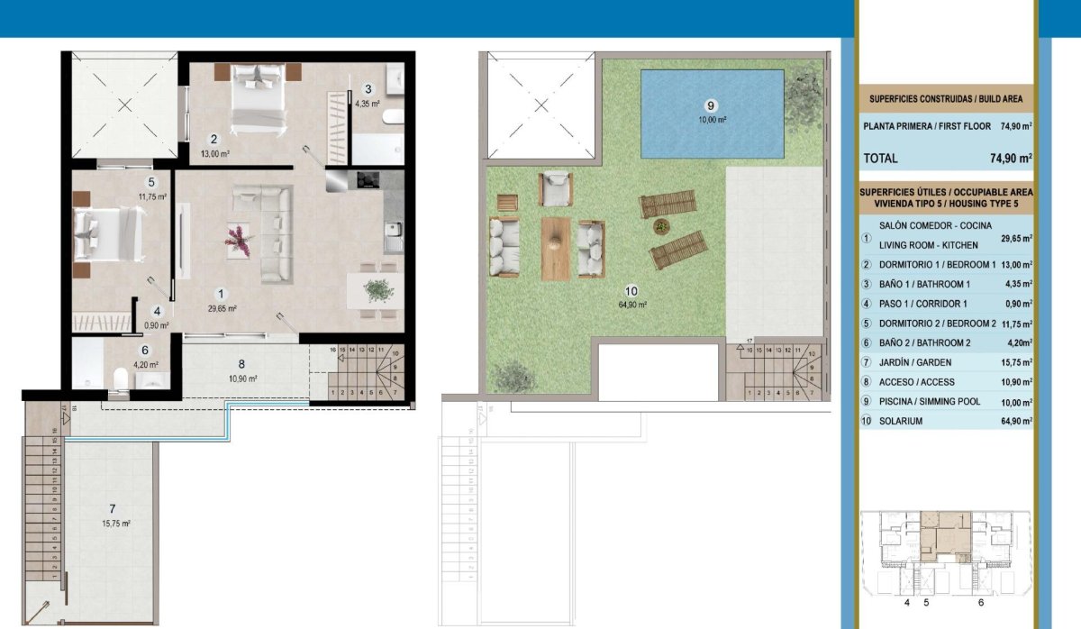 Nouvelle construction - Bungalow - San Pedro del Pinatar - Lo Pagan