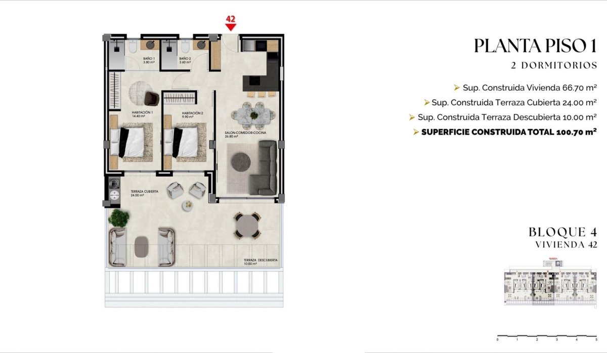 Obra nueva - Apartamento / piso - Finestrat - Balcón De Finestrat