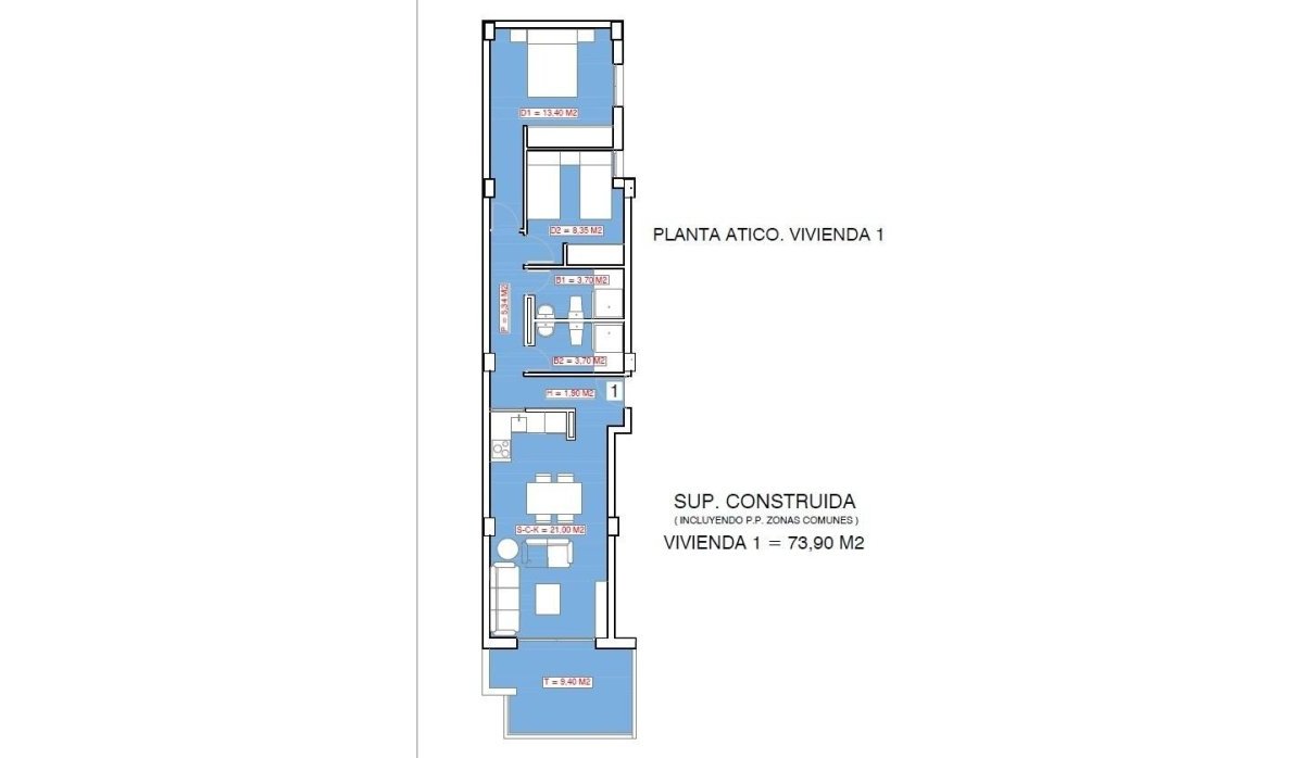 Nouvelle construction - Attique - Torrevieja - Playa El Acequión