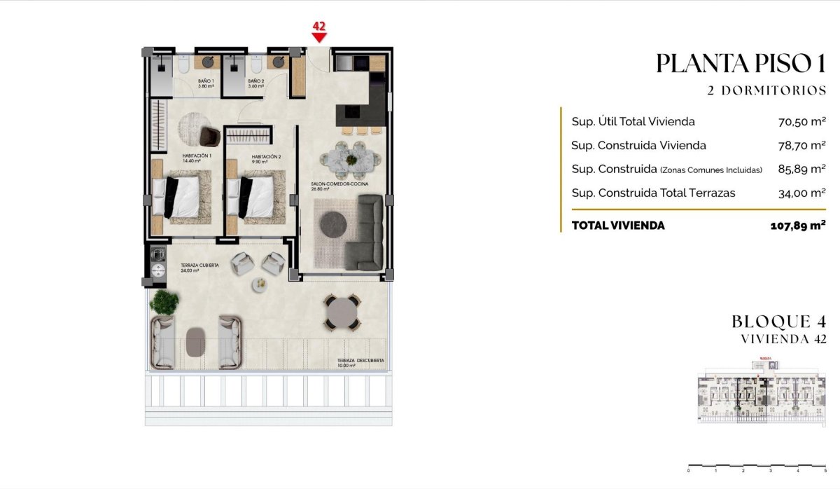 Obra nueva - Apartamento / piso - Finestrat - Balcón De Finestrat